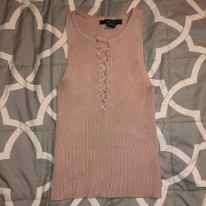 Forever 21 rose gold crop top